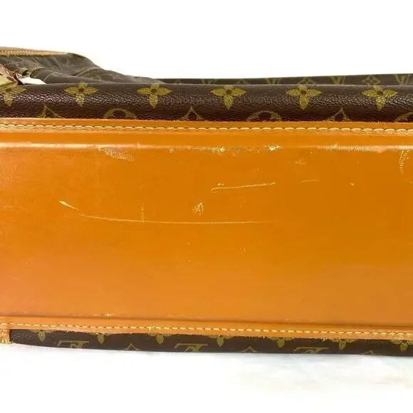 LOUIS VUITTON MONOGRAM CANVAS TRAVEL BAG – VINTAGE LV LOGO LUGGAGE - Picture 7 of 16